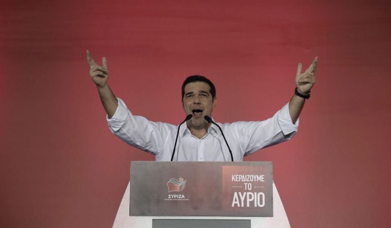 El exprimer ministro griego y líder de Syriza, Alexis Tsipras.