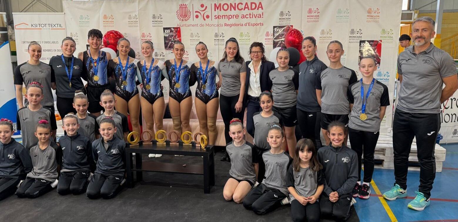 Representación del Aerobic Xàtiva en Moncada