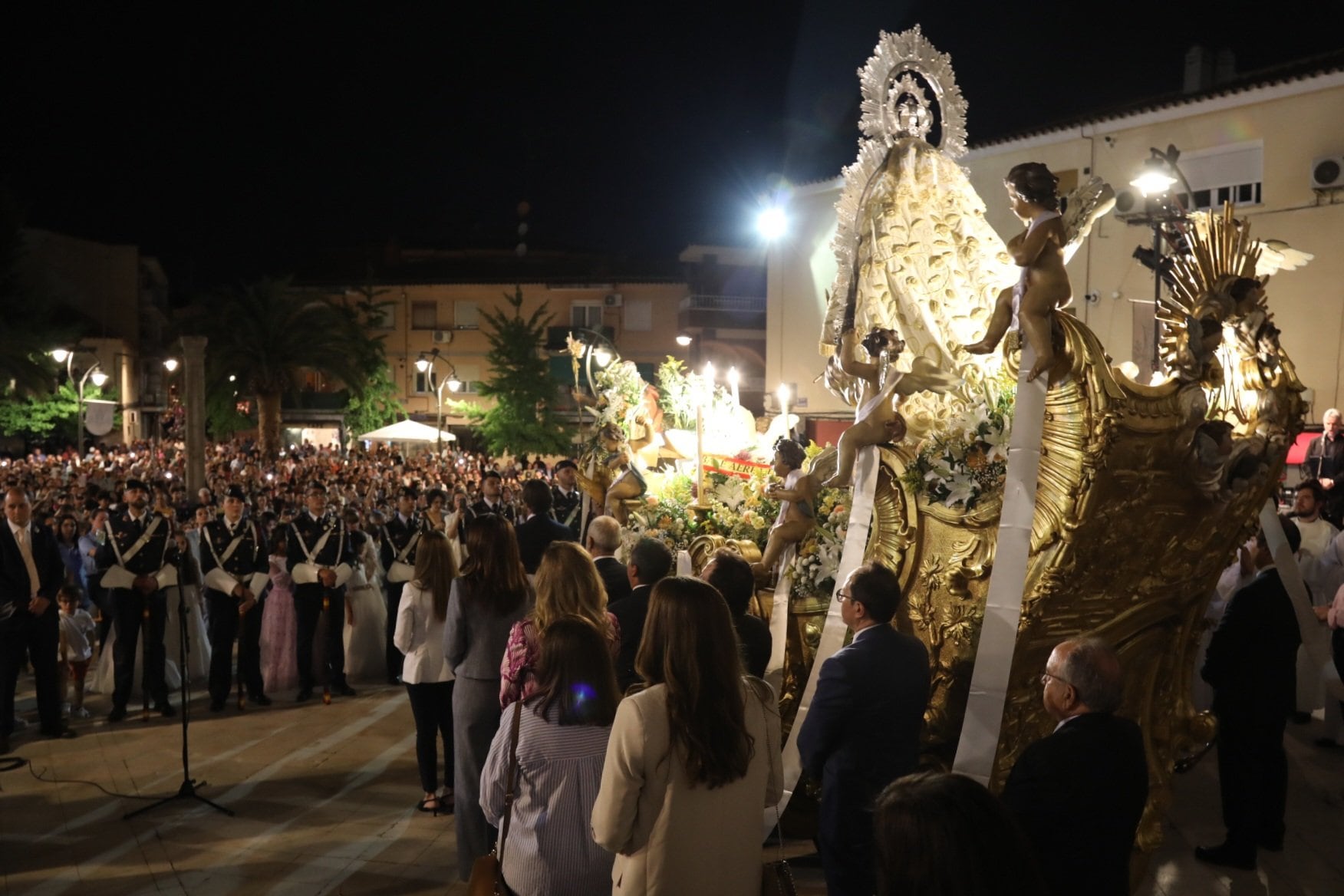 LLegada de la imagen de Nuestra Sra. de los Ángeles a la Catedral de la Magdalena en Getafe.