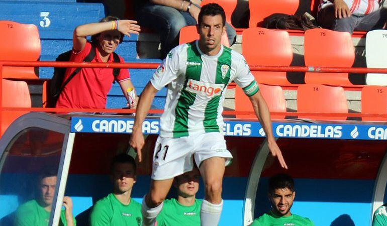 Carlos Caballero ha disputado 162 partidos oficiales con la camiseta del conjunto cordobés