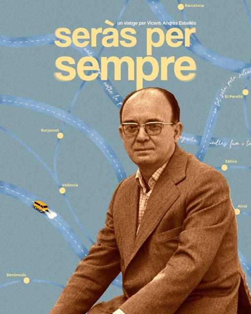 Portada del documental sobre Vicent Andrés Estellés (Imagen: AJuntament de Xàtiva)