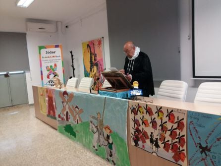 Antonio Miralles, del Club de Lectura de Jódar, en la presentación