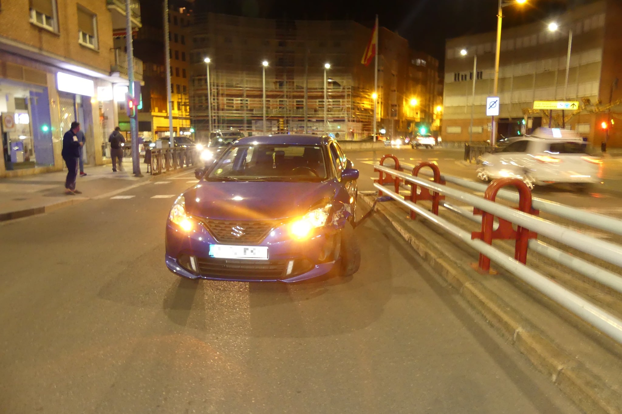 Imagen del vehículo accidentado