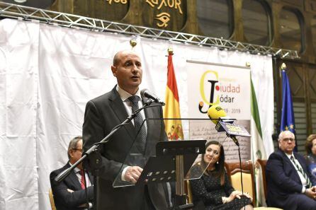 Momento de la intervención del alcalde, José Luis HIdalgo