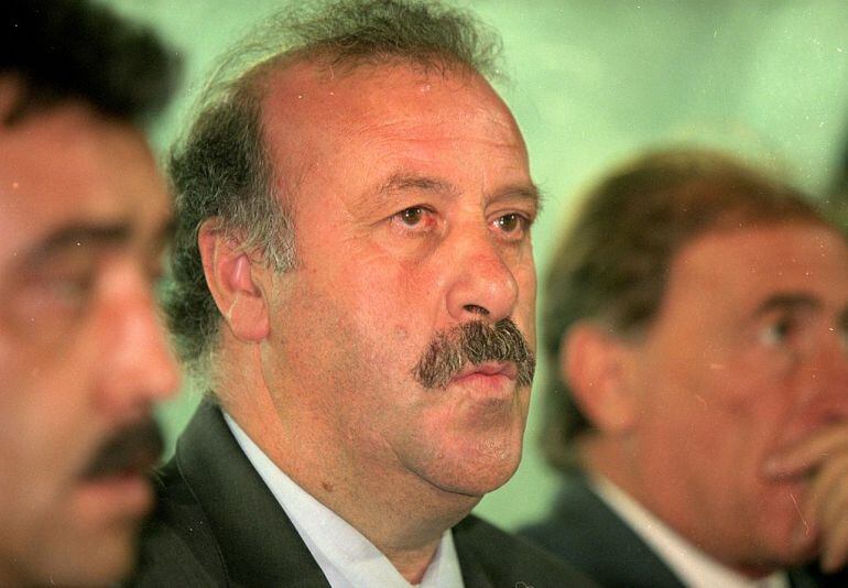 Vicente del Bosque durante su etapa con el Real Madrid.