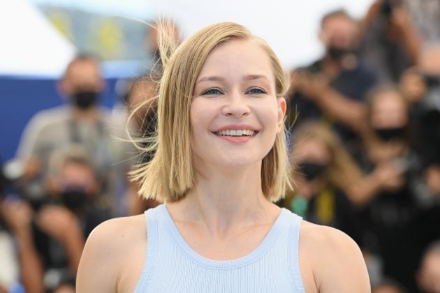 Yulia Peresild, posando para los fotógrafos el pasado 13 de julio en el festival de dice de Cannes.