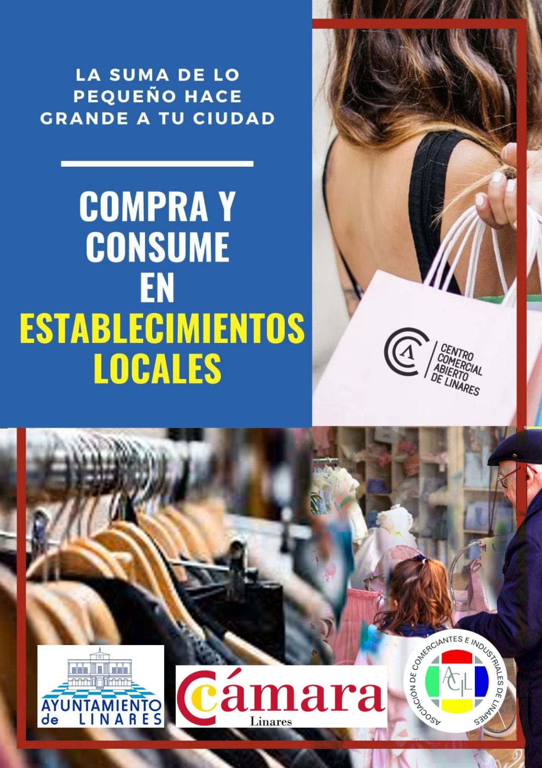 Cartel de la campaña de apoyo a establecimientos locales de ACIL.