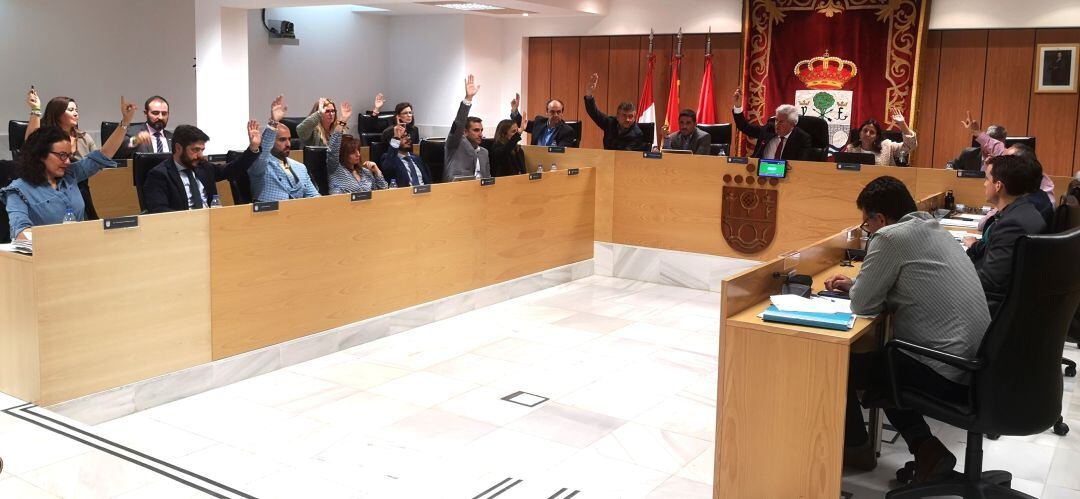 Grupo municipal del PP en el pleno de Sanse