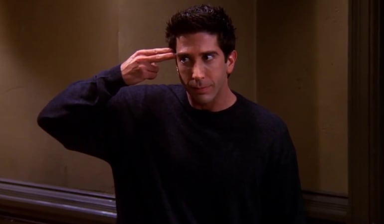 David Schwimmer como Ross en &#039;Friends&#039;