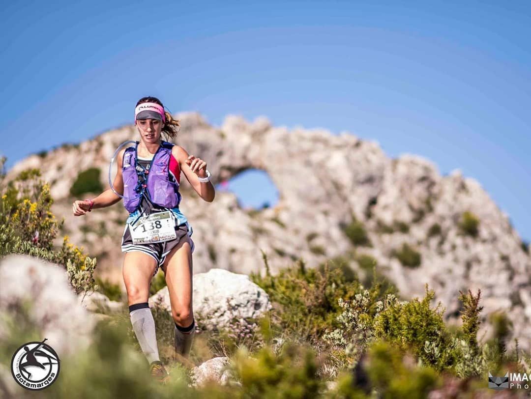 Jessica Asensio en una carrera de montaña