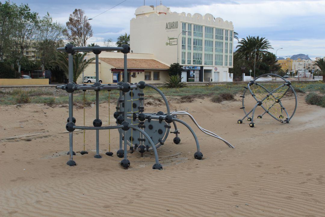 Estado actual de la playa del Raset.