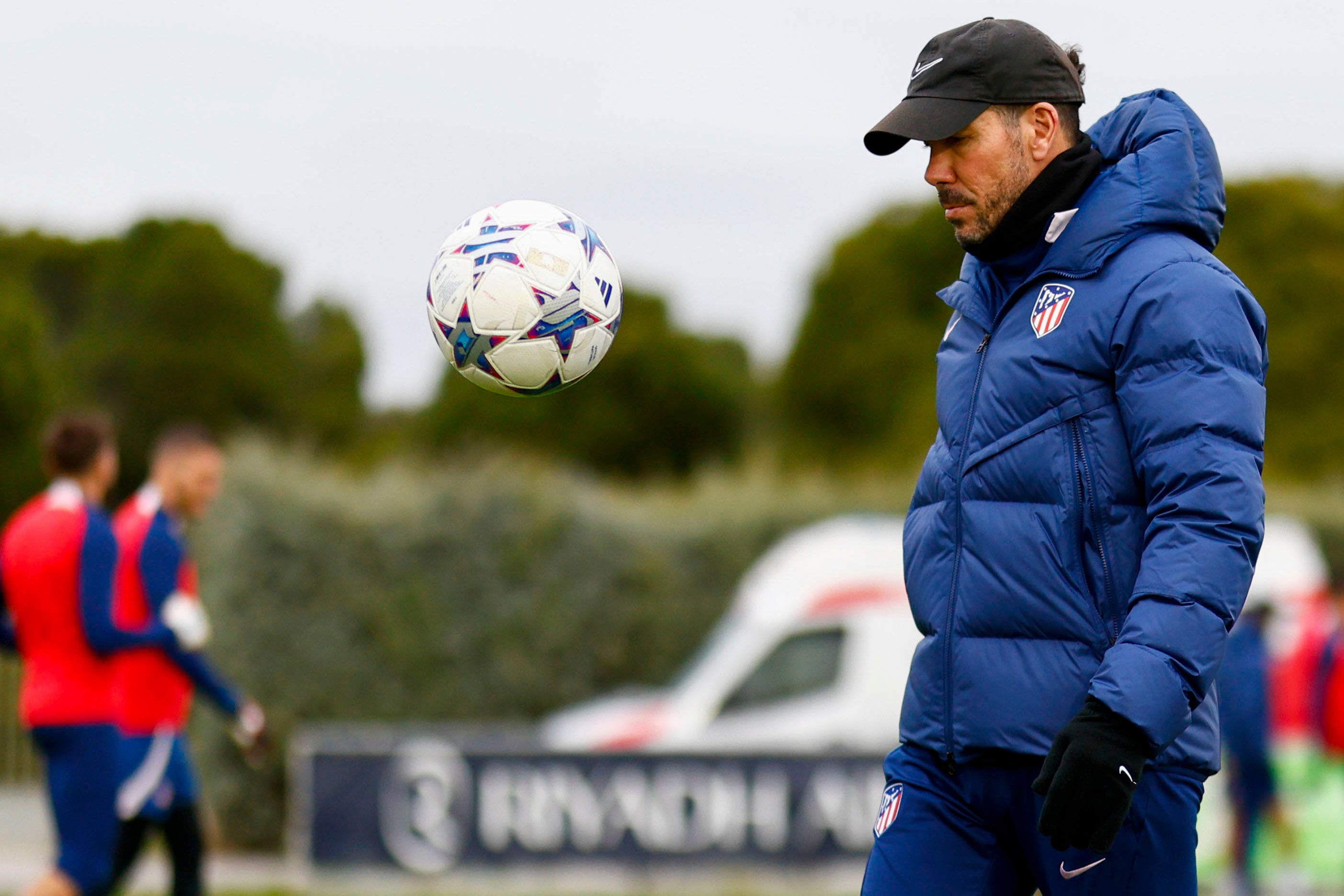 El entrenador del Atlético de Madrid, Diego Pablo Simeone