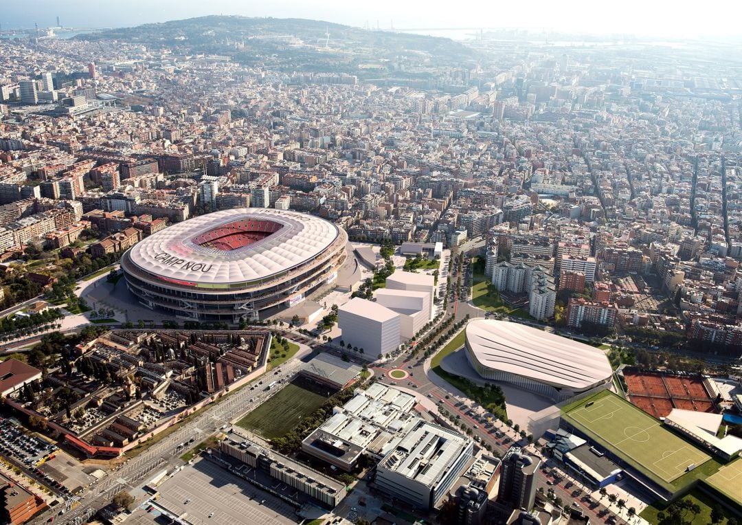 Maqueta del proyecto &#039;Espai Barça&#039;