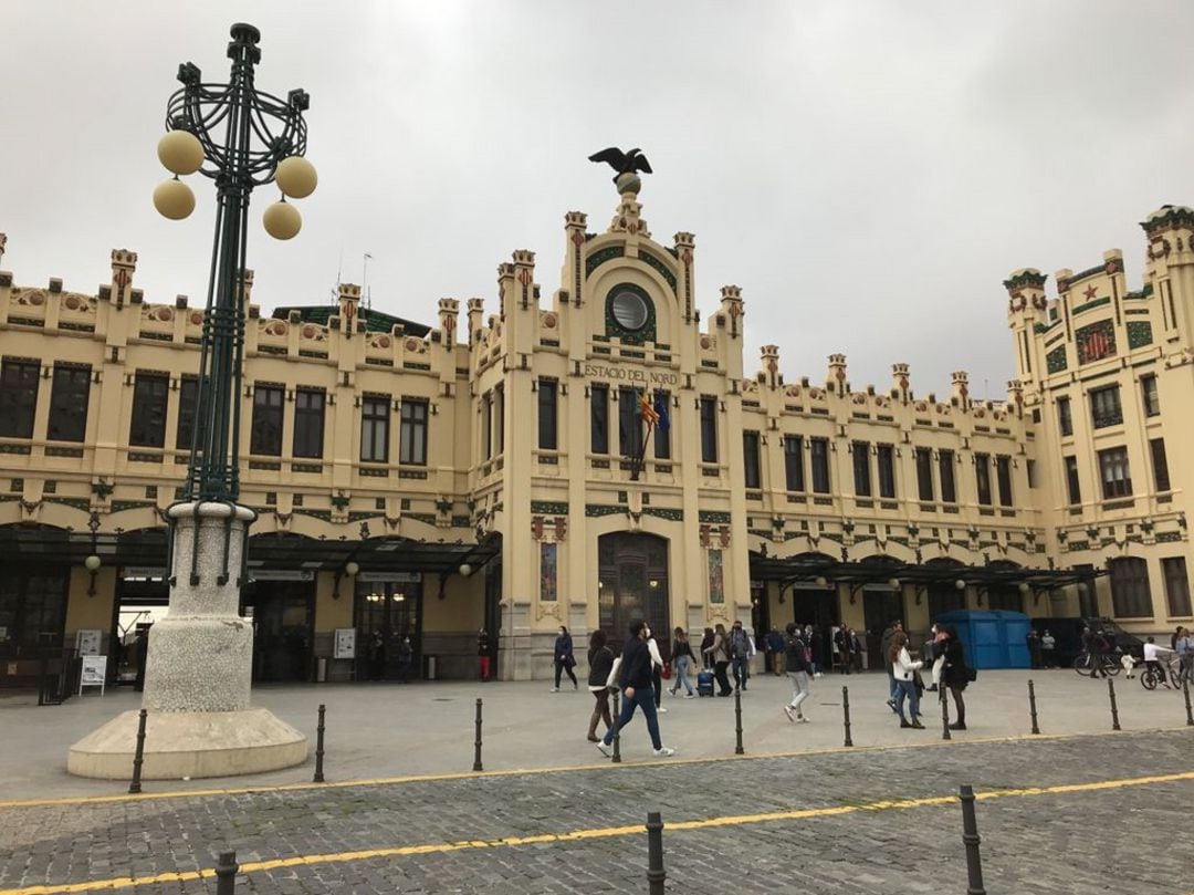 Foto de archivo de la fachada de la Estación del Norte de València