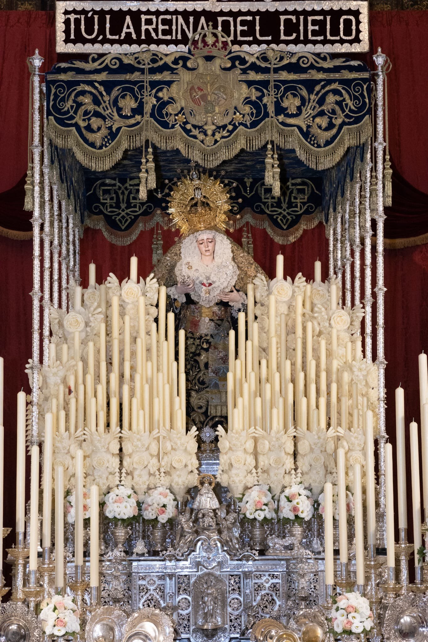 La Estrella, en su paso de palio, preside el triduo en la Parroquia de San Jacinto