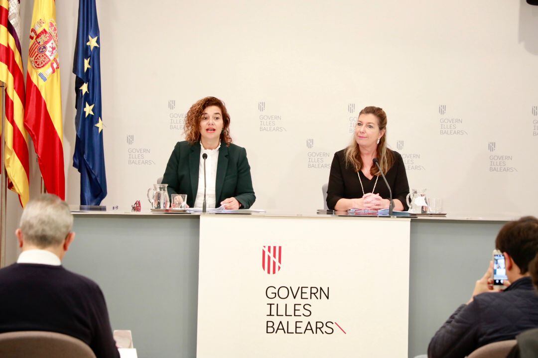 Un momento durante la rueda de prensa posterior al Consell de Govern