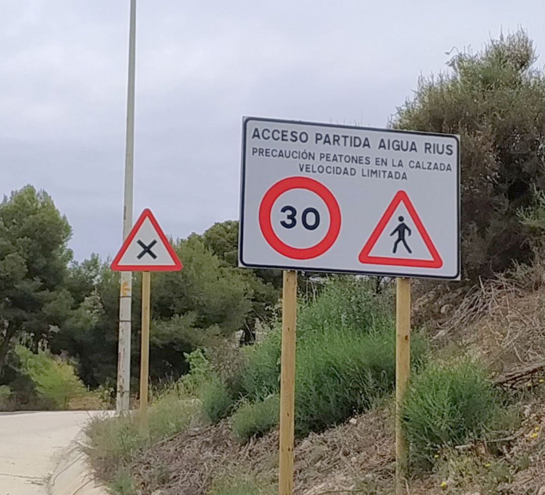 Actuación en la partida de Aigua Rius de Petrer