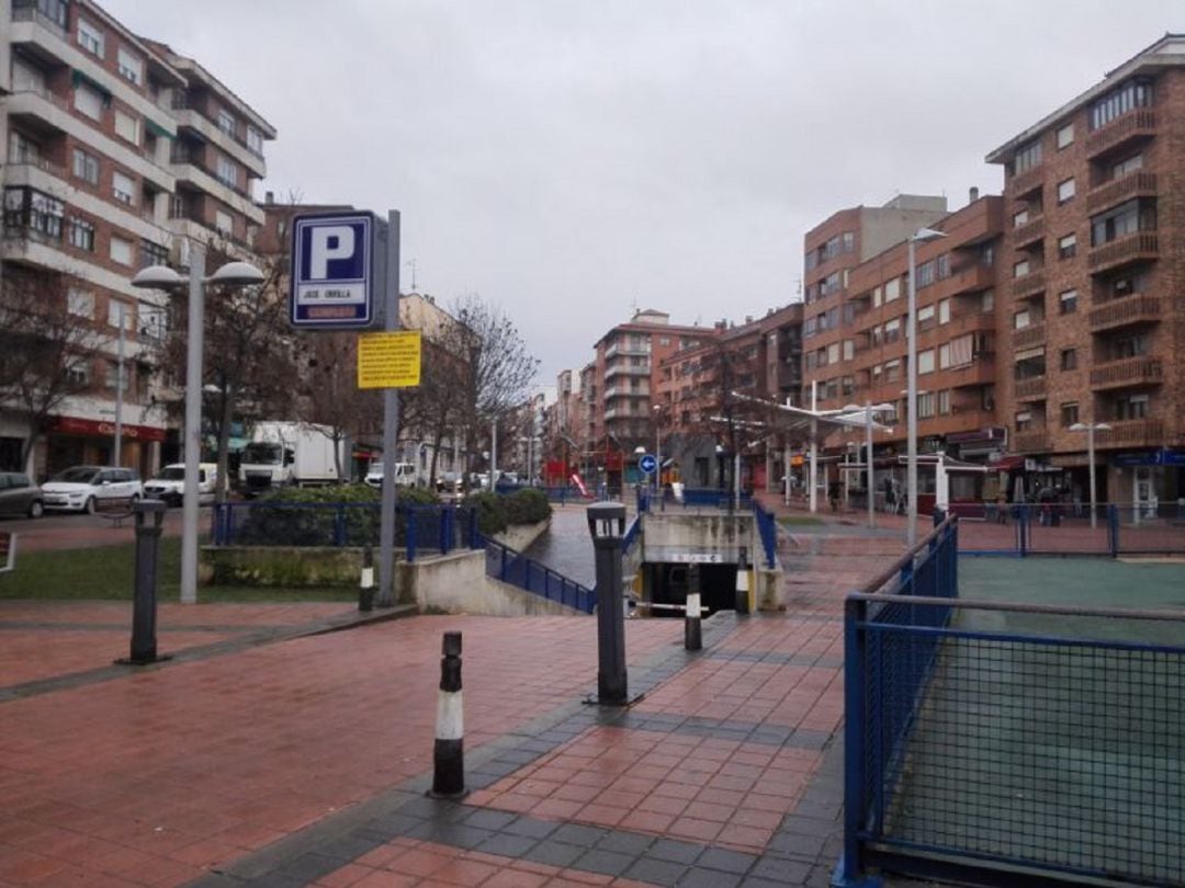 Entrada al parking José Zorrilla