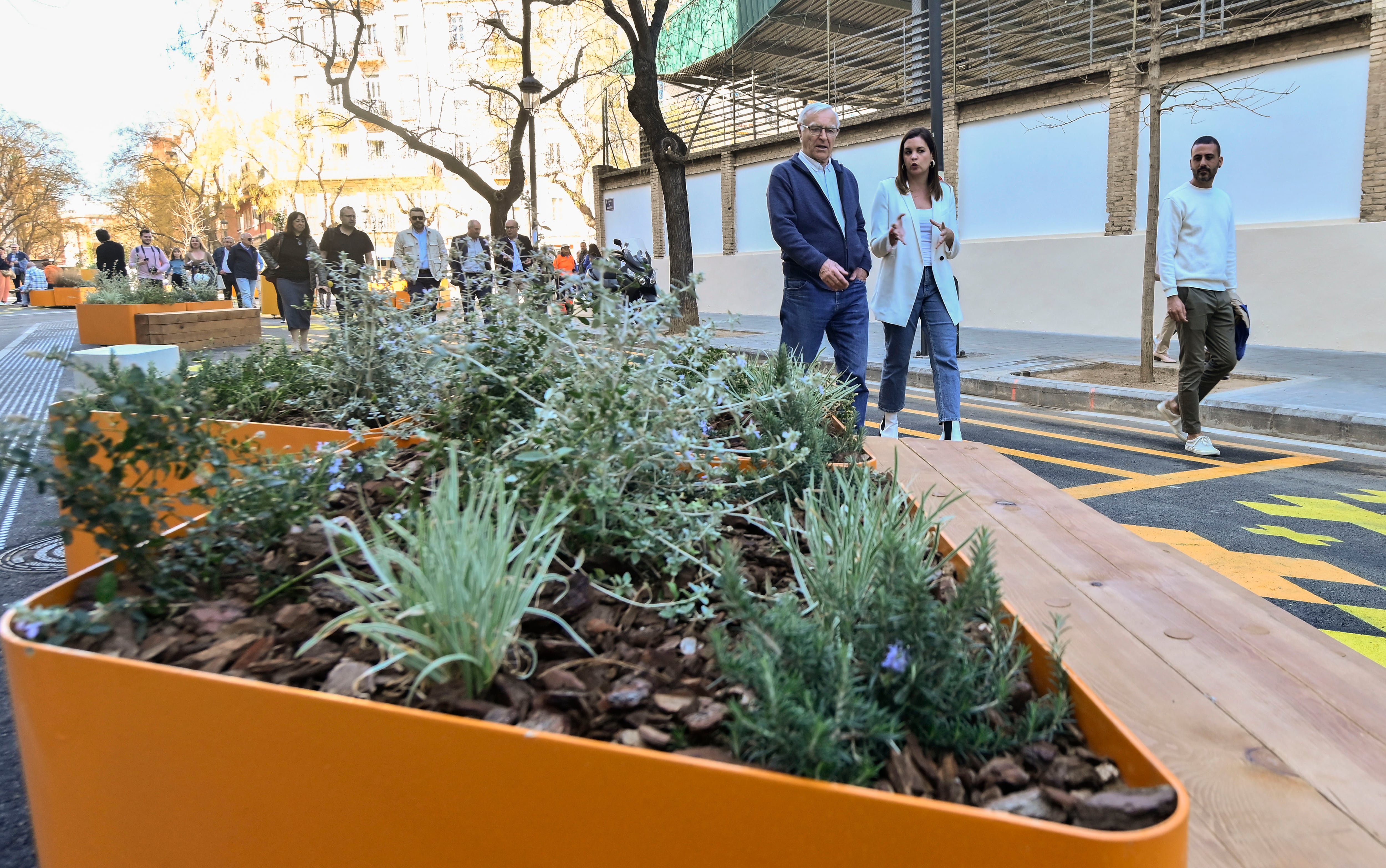 Inauguración de la primera supermanzana de València