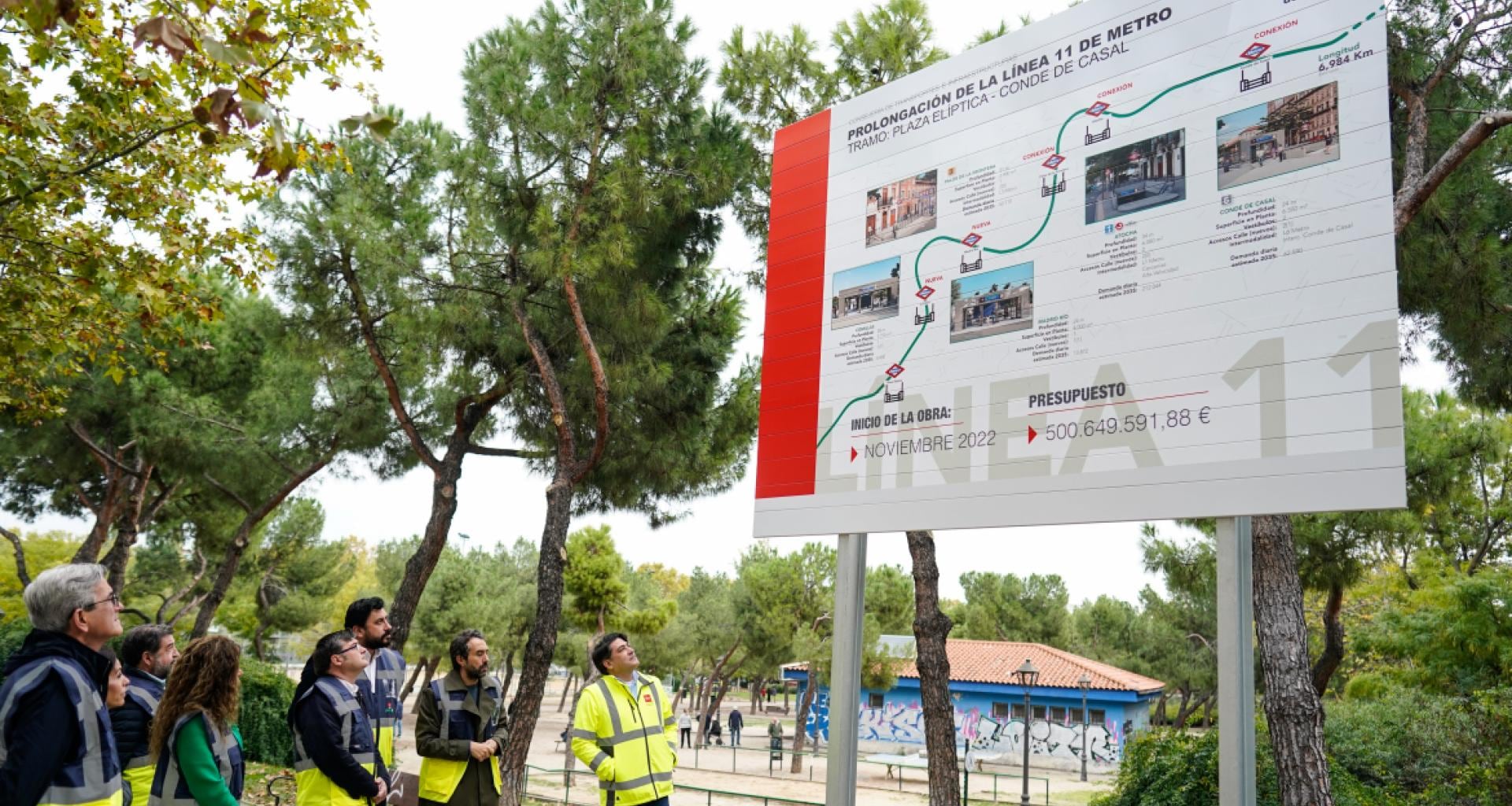 Comienzo de las obras de ampliación de la línea 11 de Metro