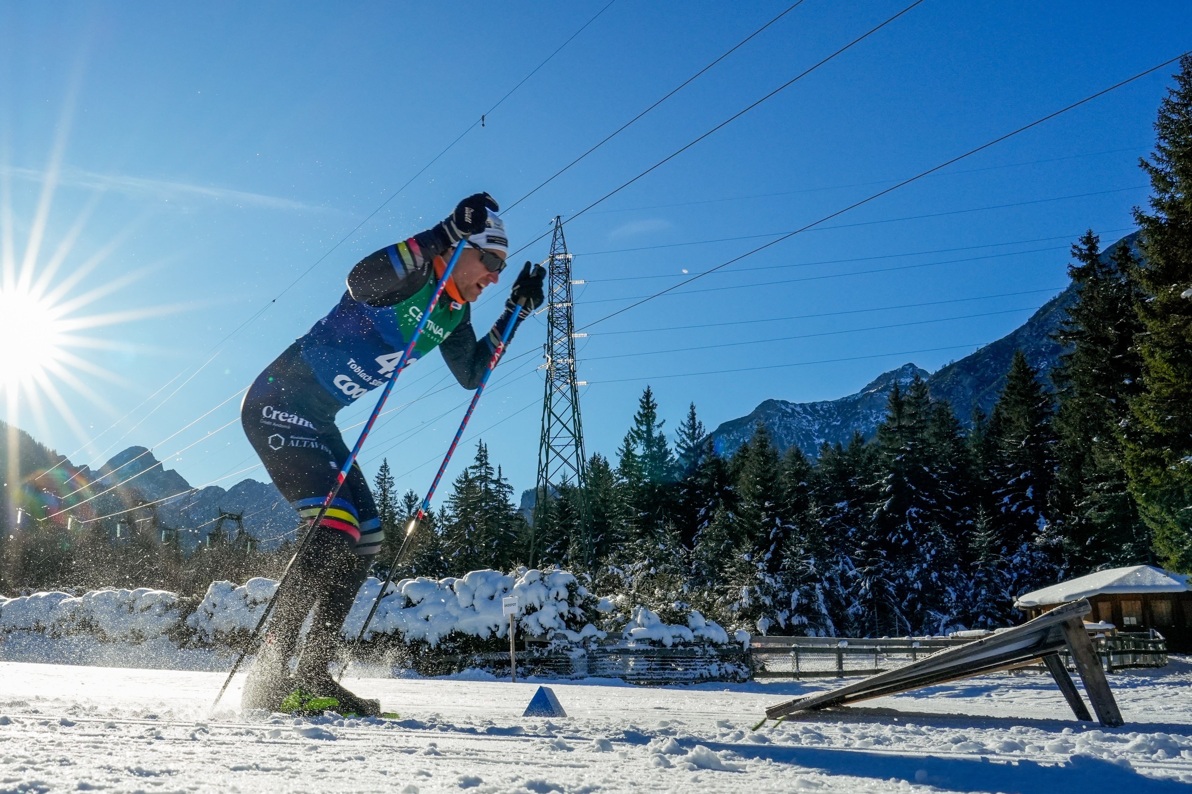 Irineu Esteve als 15Km persecució del Tour de Ski