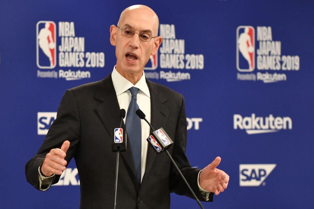 El comisionado de la NBA Adam Silver.