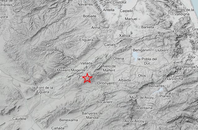 Nuevo movimiento sísmico en Vallada