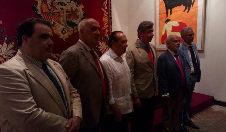 De izquierda a derecha, Álvaro Pastor, Santiago Sánchez Traver, Curro Romero, Santiago León Domecq, José María Lobo y José Jesús Sánchez 'Hipólito'