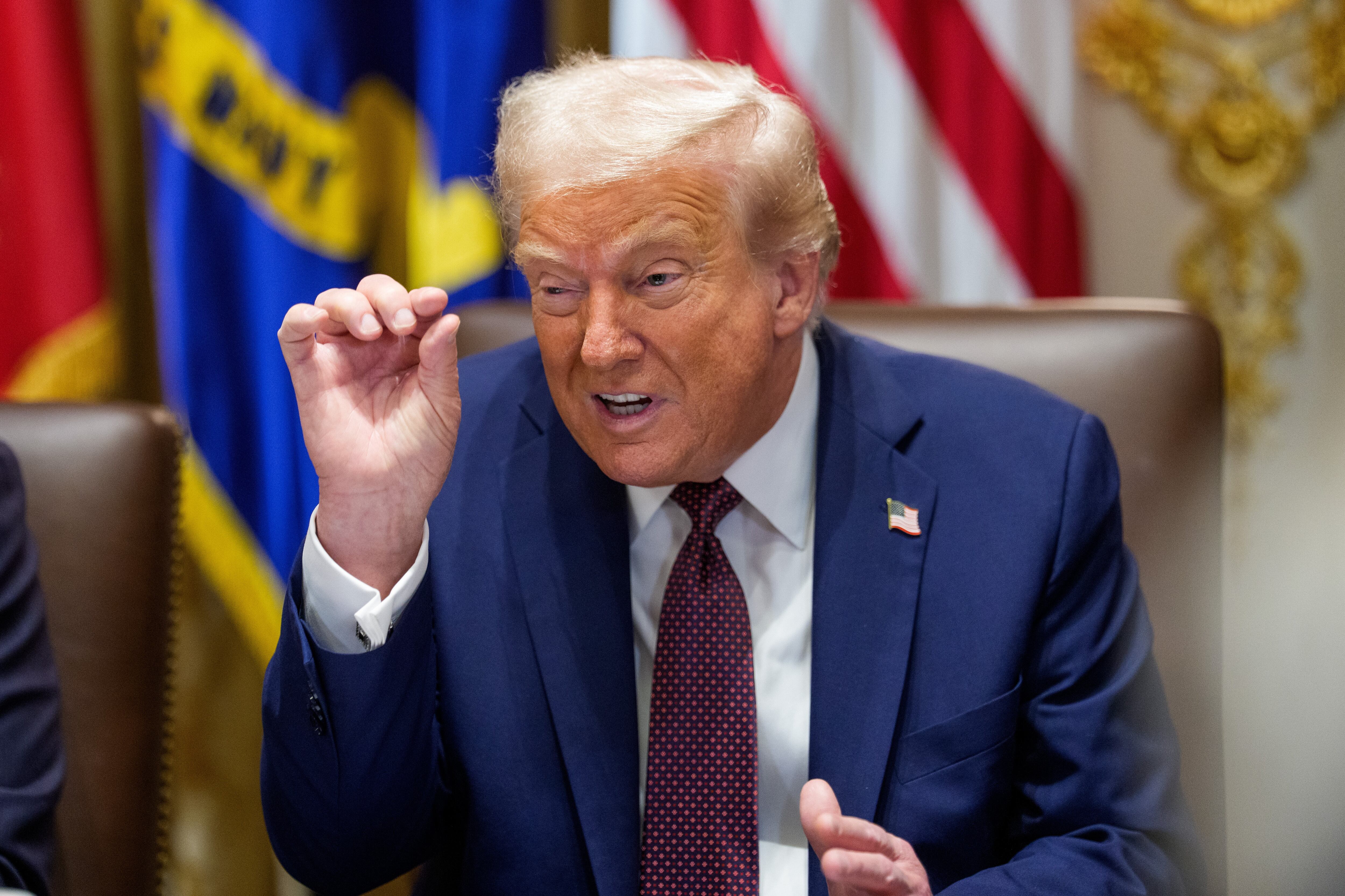 El presidente Donald Trump. EFE/EPA/AARON SCHWARTZ / POOL