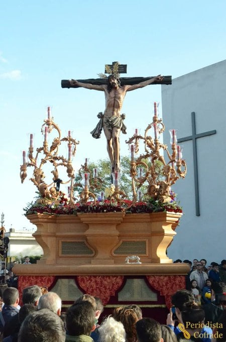 Cristo de la Sed a su salida en Puertas del Sur