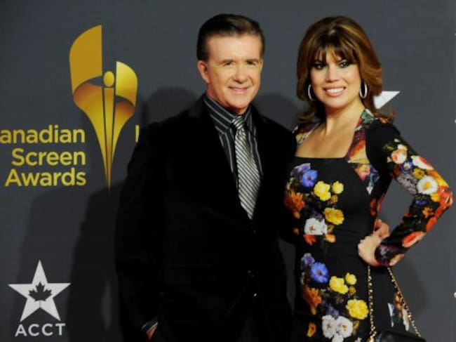 Alan Thicke y su mujer Tanya Callau en 2013