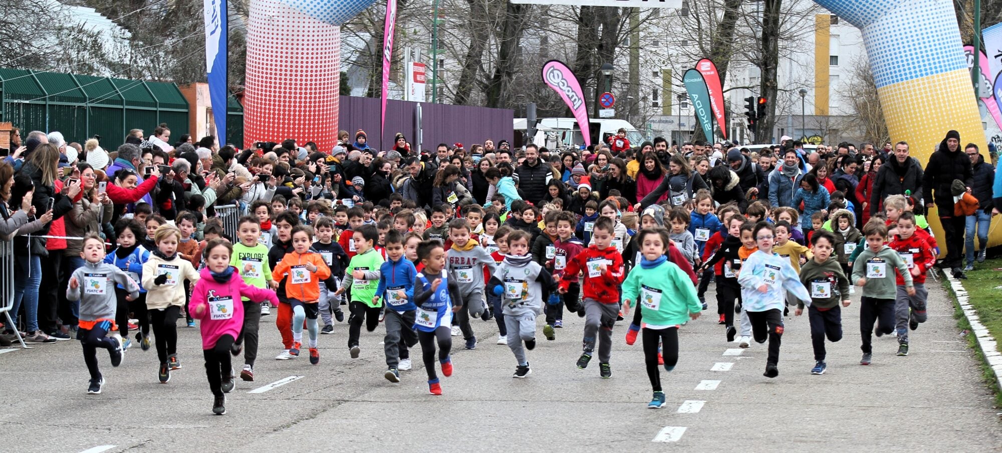 Salida de una de las categorías de niños en su anterior punto de celebración, el Polígono Docente. / Foto: Fernando Miguel