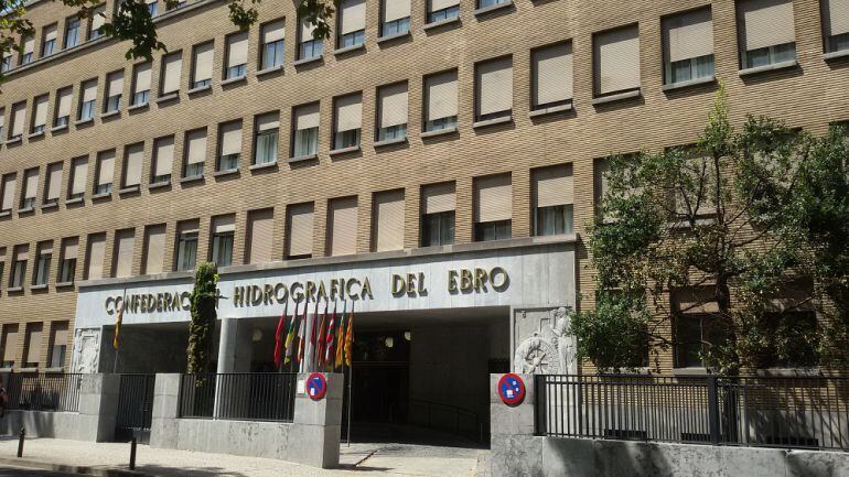 Sede de la CHE, en Zaragoza