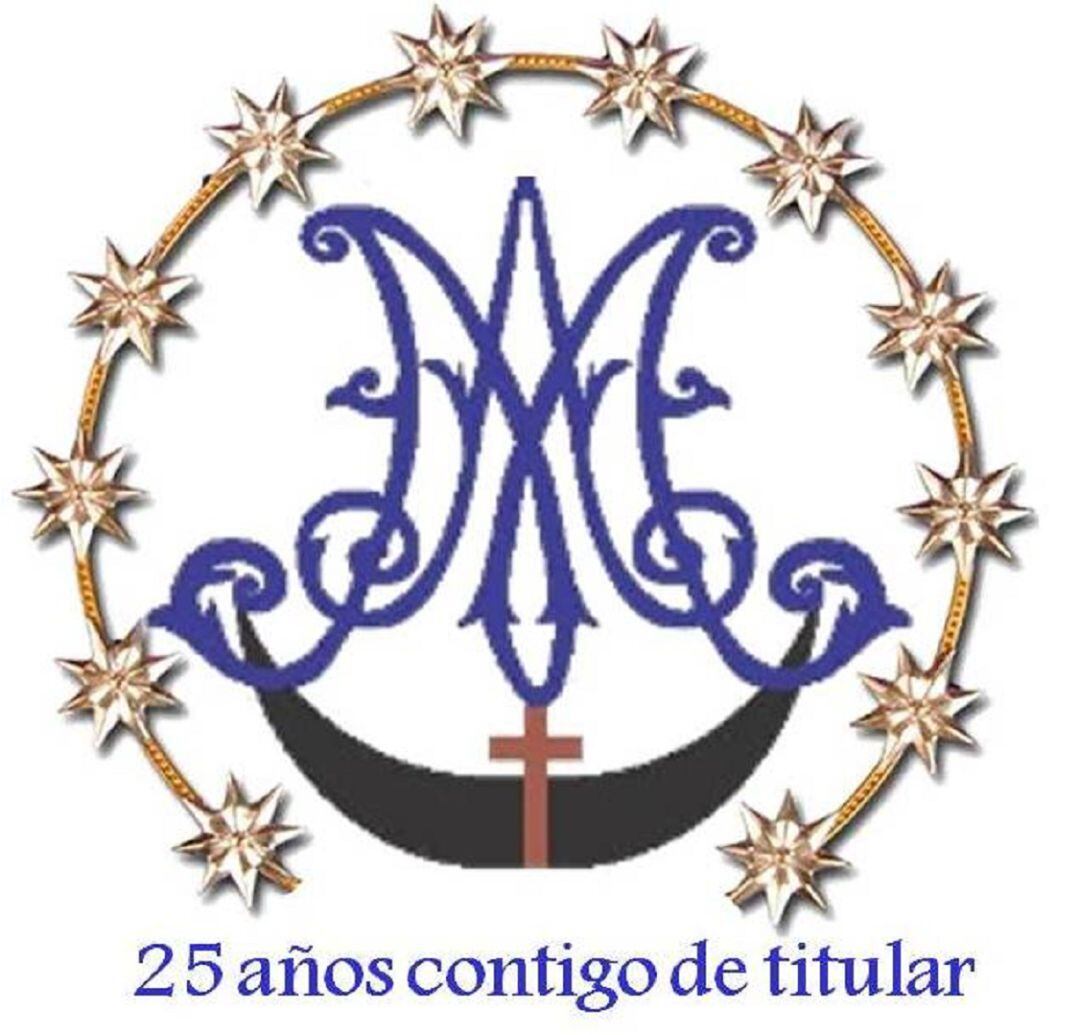 Logotipo conmemorativo de la cofradía de la Virgen de la Alegría