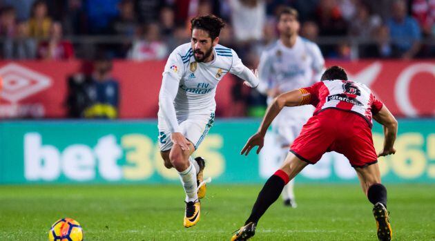 Isco, durante el partido de la primera vuelta ante el Girona