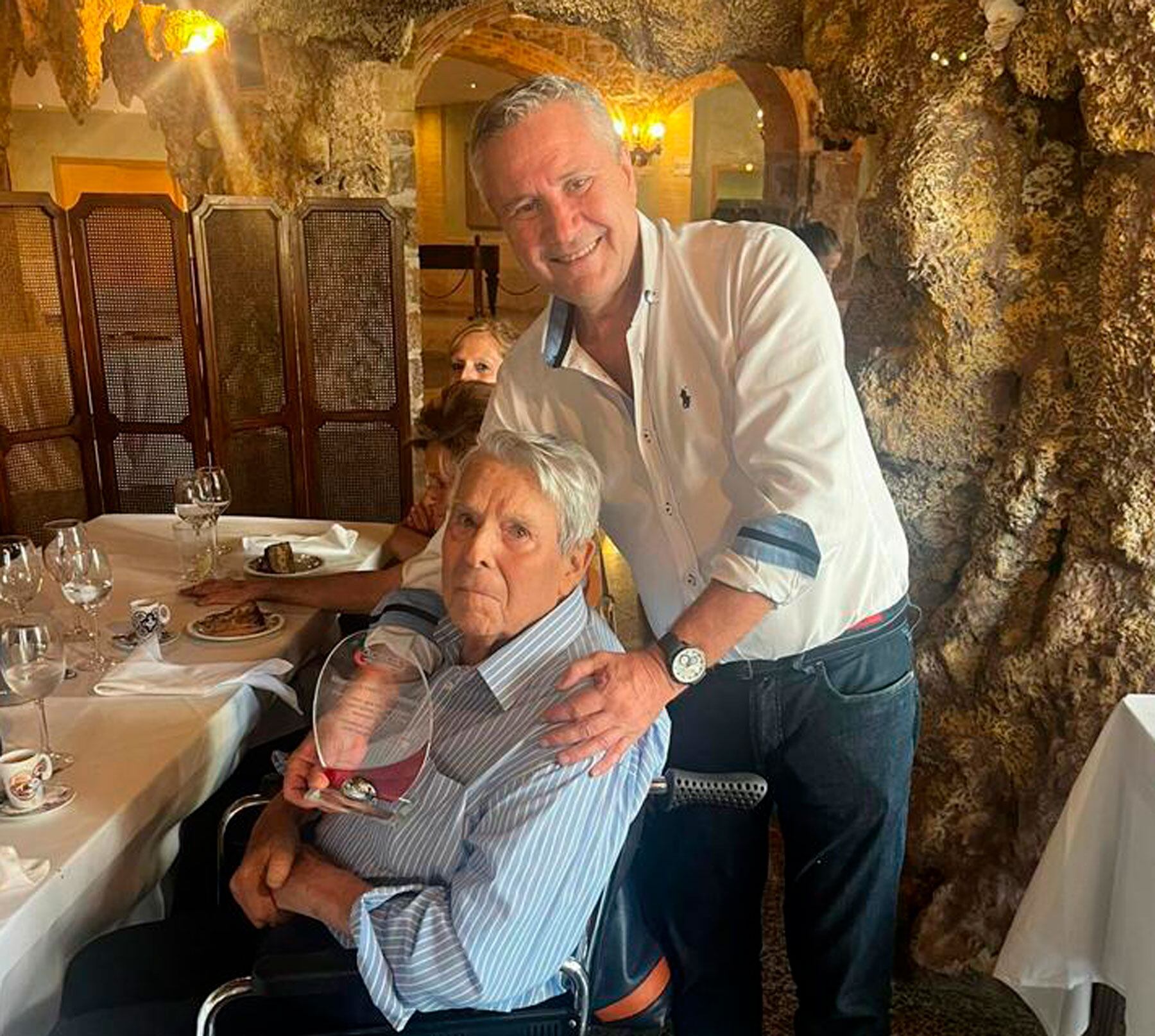 Rafa Pérez, junto a Paco Cervera, uno de los homenajeados por ACECA recientemente