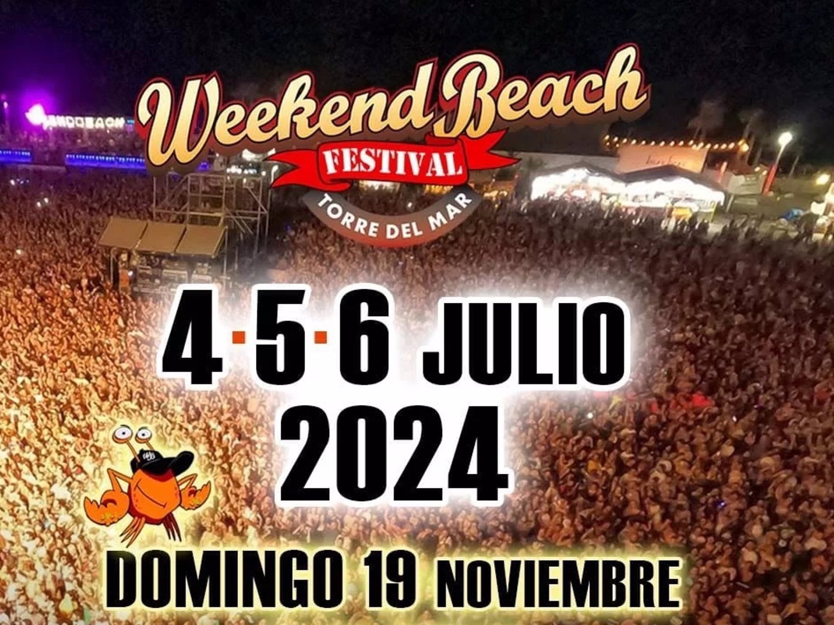 Cartel anunciador de las fechas de celebración del festival