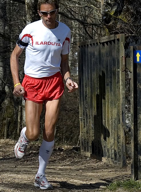 Ricarrdo Abad entrenando para el Récord Guinnes