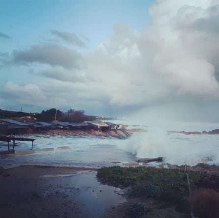 Imagen de archivo de un temporal en Formentera