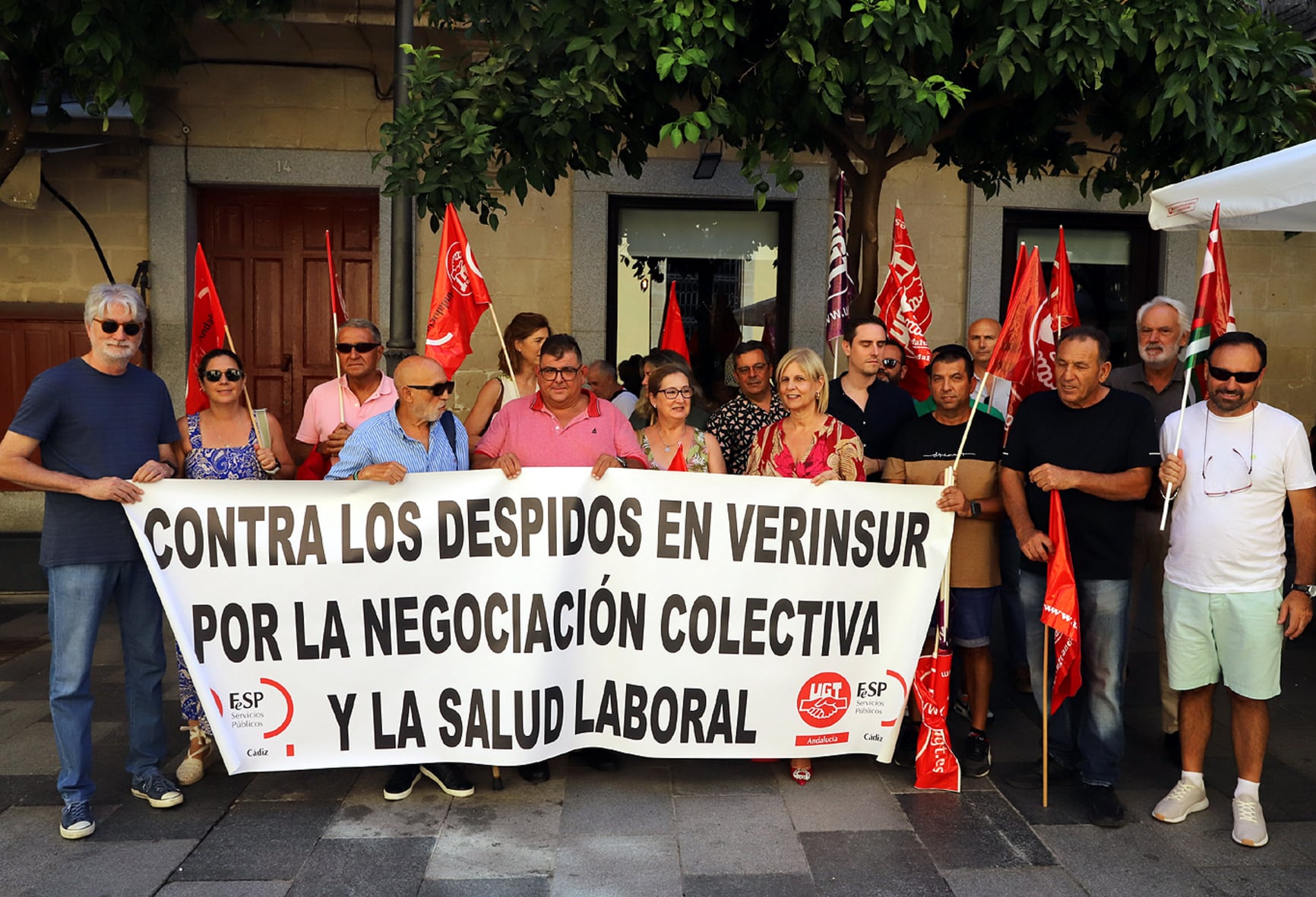 Concentración trabajadores de Verinsur Jerez