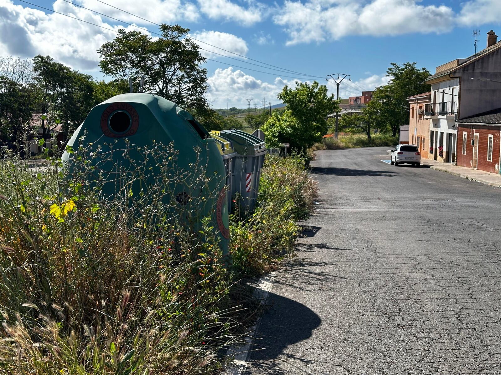 Imágenes de la maleza que refiere el PSOE de Cáceres para criticar "la inacción" Gobierno local en el desbroce de terrenos.