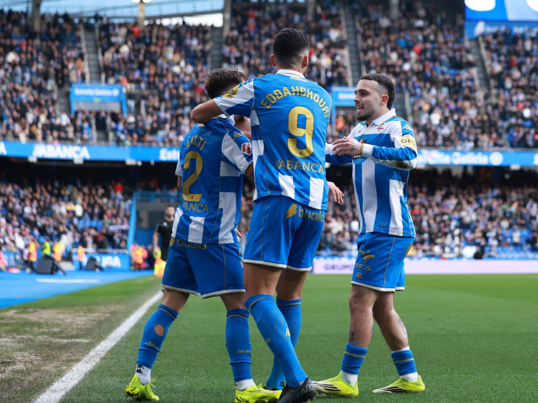 Un momento del Deportivo - Albacete