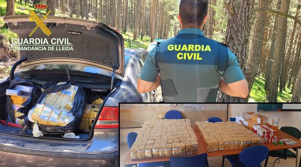 La Guàrdia Civil va incautar tabac d'Andorra per valor de 7.200 euros