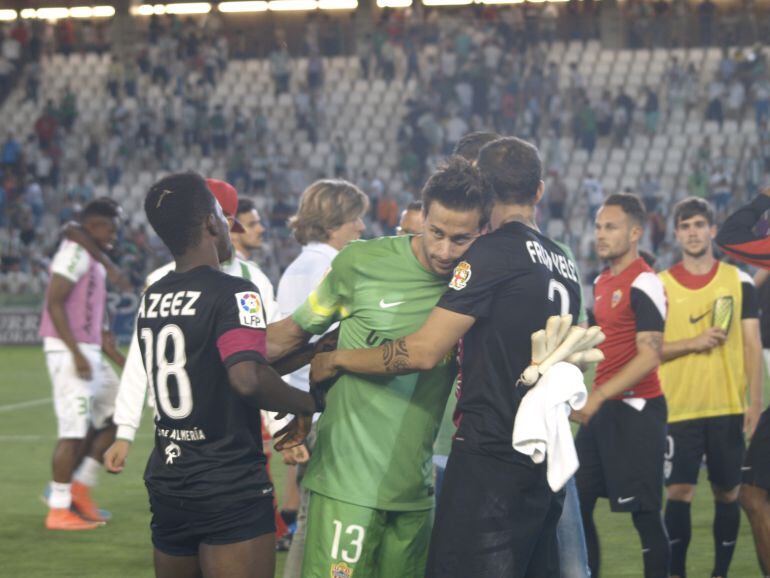 Celebración de la permanencia en la Liga 2015-2016.