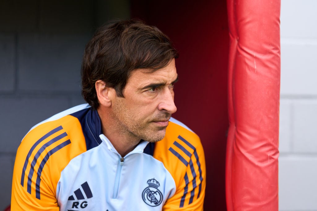 Raúl González, durante un partido del Real Madrid Castilla