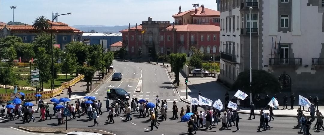 Concentración en Defensa do Porto