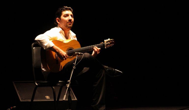 El guitarrista Antonio Rey en una de sus actuaciones