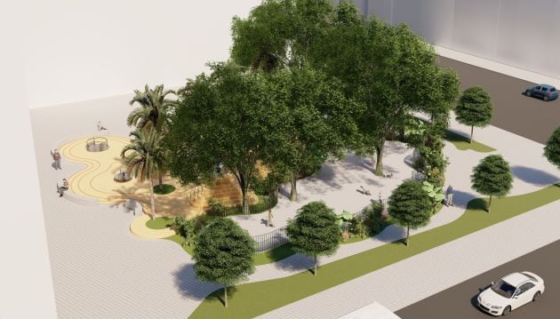 Recreación virtual del nuevo jardín de Rodríguez de Cepeda