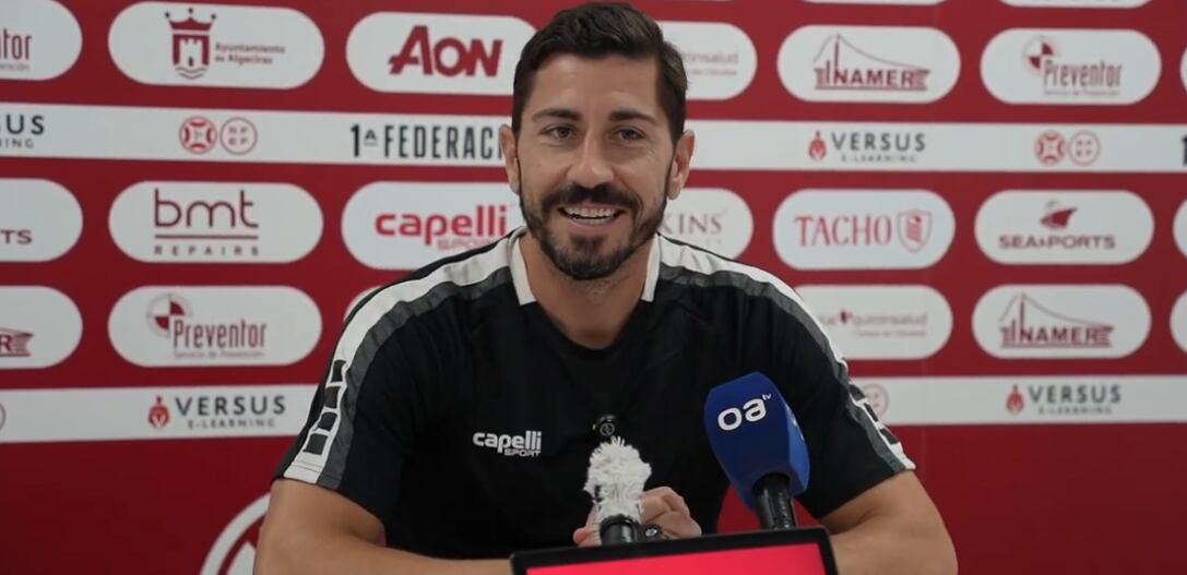 Javi Vázquez en sala de prensa