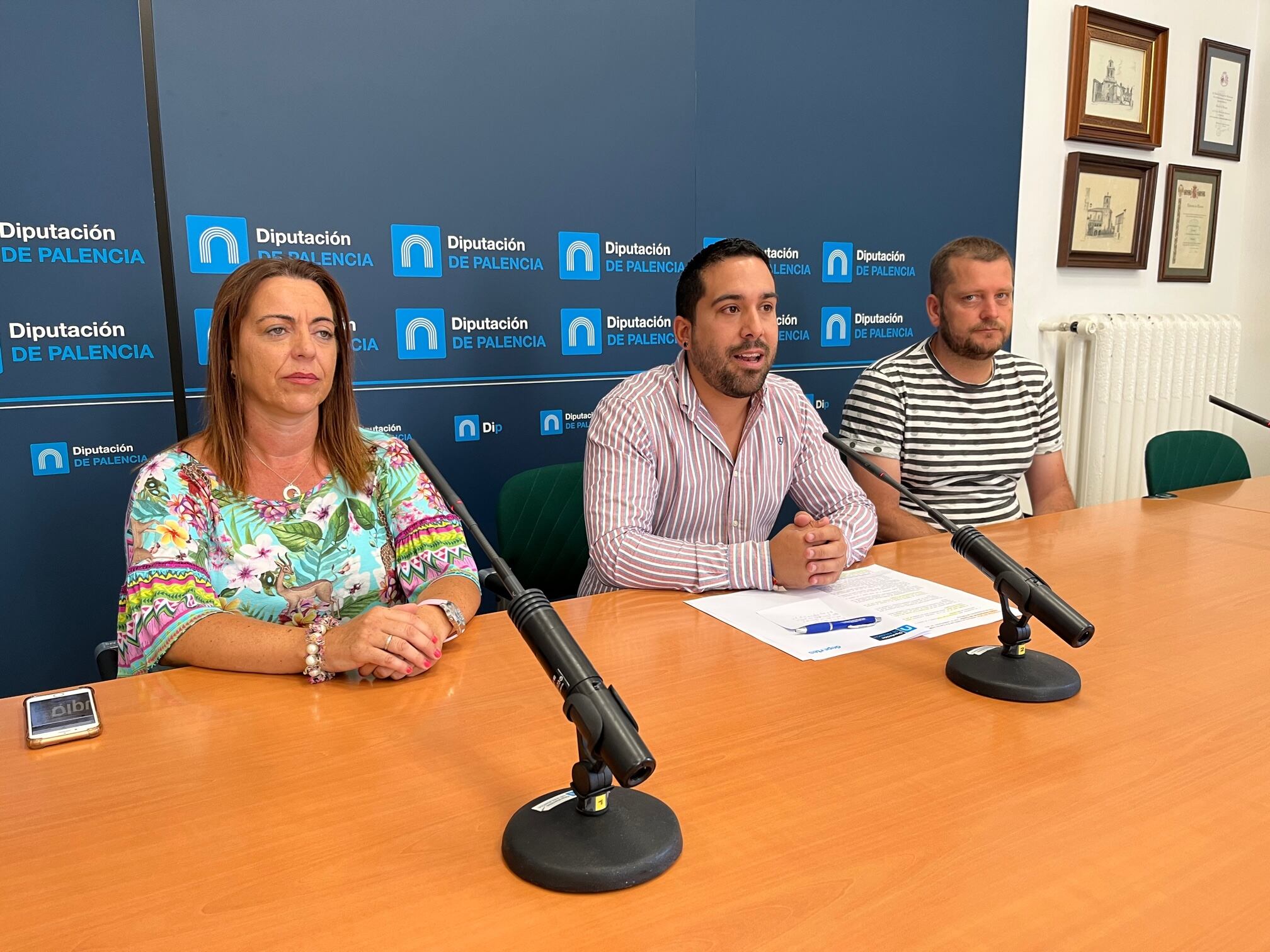 Presentación de la prueba con la alcaldesa de Velilla del Río Carrión, Belinda Mencía